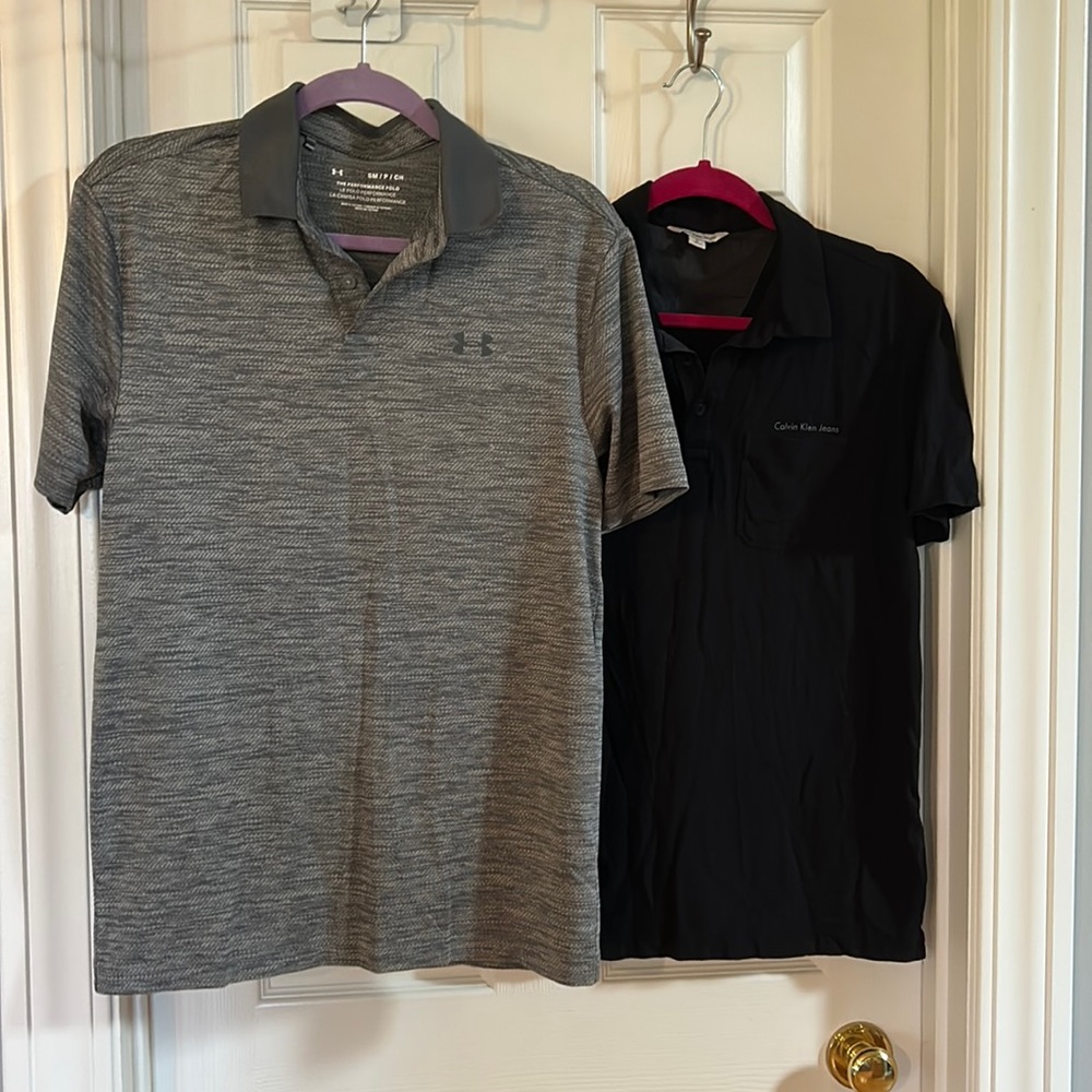 Under Armour and Calvin Klein Polos